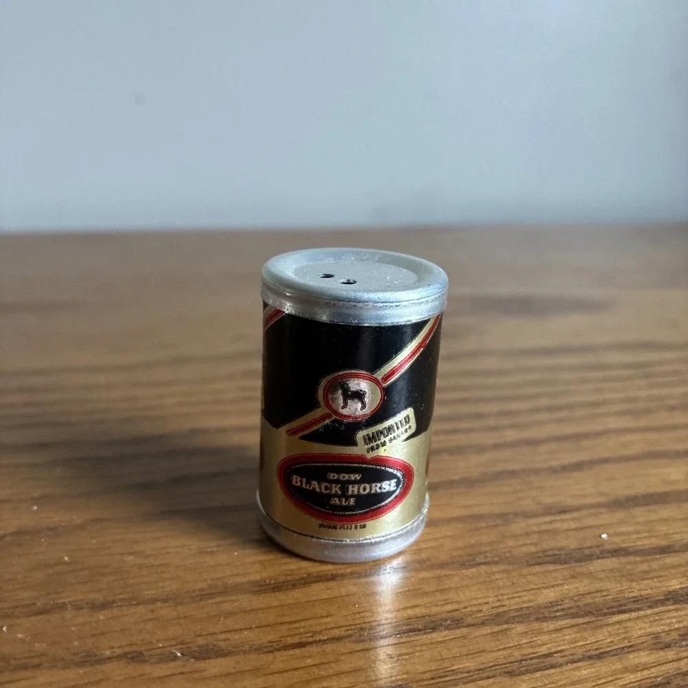 Vintage Mini Beer Can Salt & Pepper Shakers Lot Of 10 Novelty 60s 70s Rare